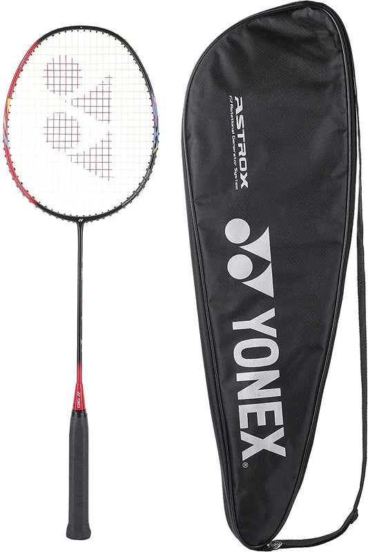 YONEX Astrox Graphite Badminton Racquet Lightweight 30 lbs Tension, Black Red