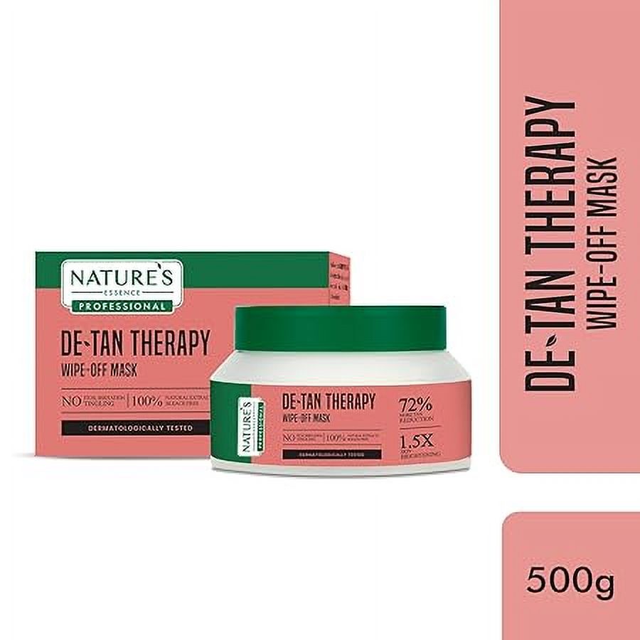 NATURES ESSENCE Detan Therpay Wipe-Off Mask, 500 Ml, White