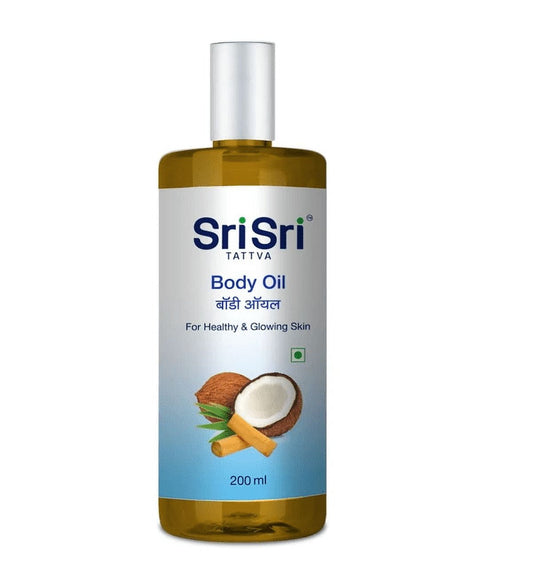 Sri Sri Tattva Ayurvedic BodyOil For Healthy and Glowing Skin, 200ml