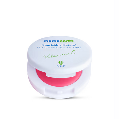 Mamaearth Nourishing Natural Lip, Cheek & Eye Tint: Vitamin C & Beetroot, 4 g