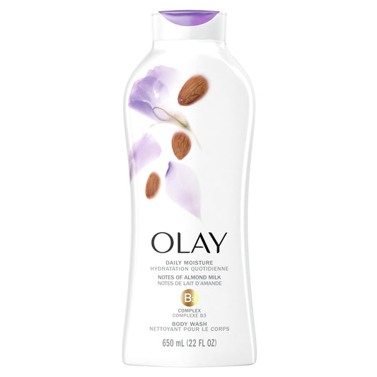 Olay Daily Moisture BodyWash with Almond Milk, 22 fl oz