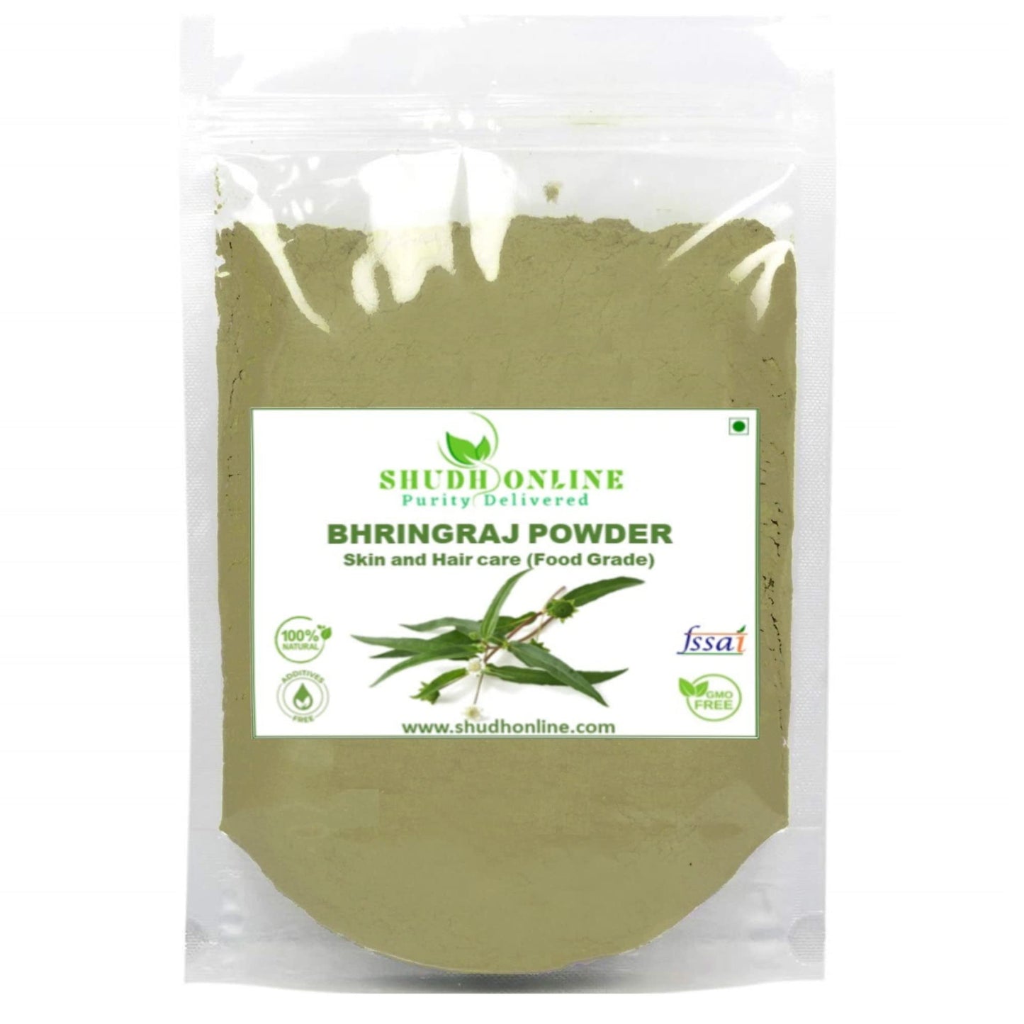 Organic Bhringraj Powder For Hair Growth, Skin And Eating (200 Grams) - 100% Natural, Ecli
