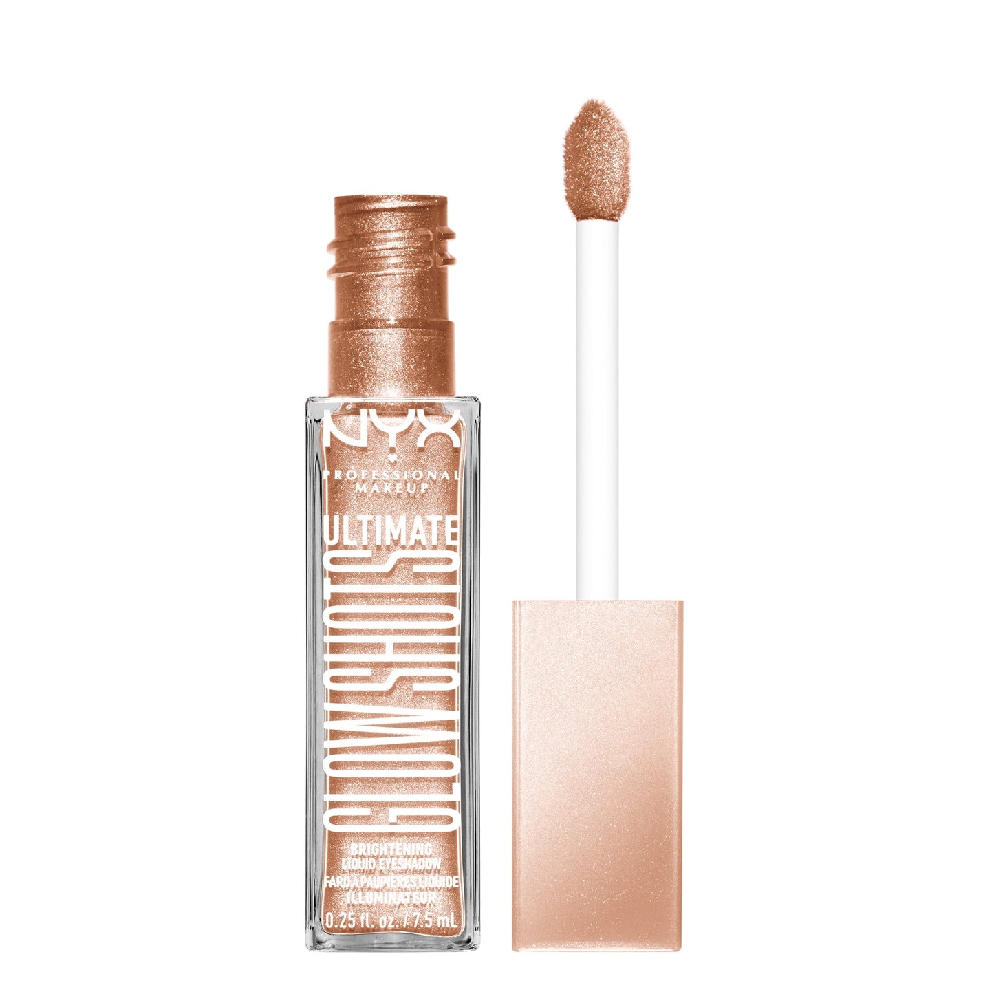 NYX Professional Makeup Ultimate Glow Shots Shimmer Liquid Eyeshadow, Highkey Lychee