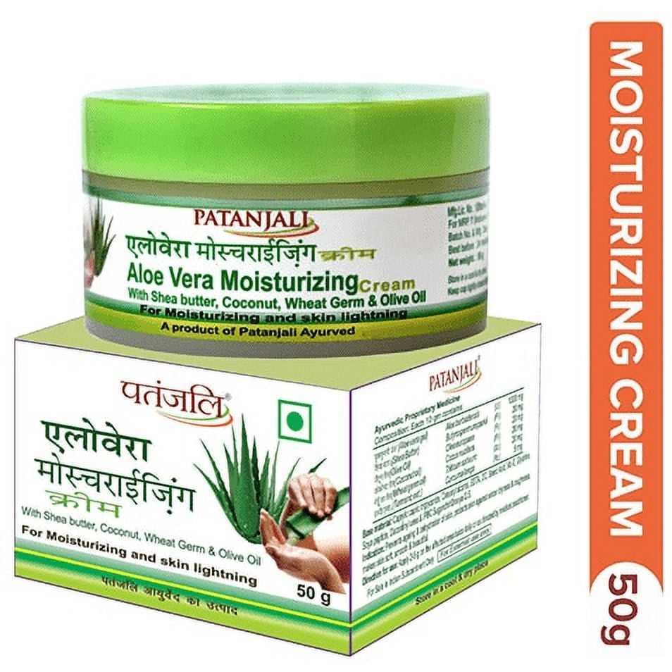 Pack Of 4 - Patanjali Aloe Vera Cream - 50 Gm (2 Oz)