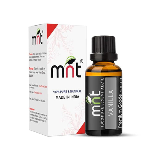 MNT Vanilla Essential Oil 100% Pure Natural & Undiluted HairCare and SkinCare (15ML)
