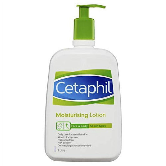 Cetaphil Moisturizing Lotion 1000 ml - 1 Litre, Dry to Normal Skin, Sensitive Skin, 33.8 F