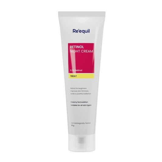 Re' Equil 0.1% Retinol NightCream | Repairs Wrinkles & Fine Lines | Improves Skin Firmness