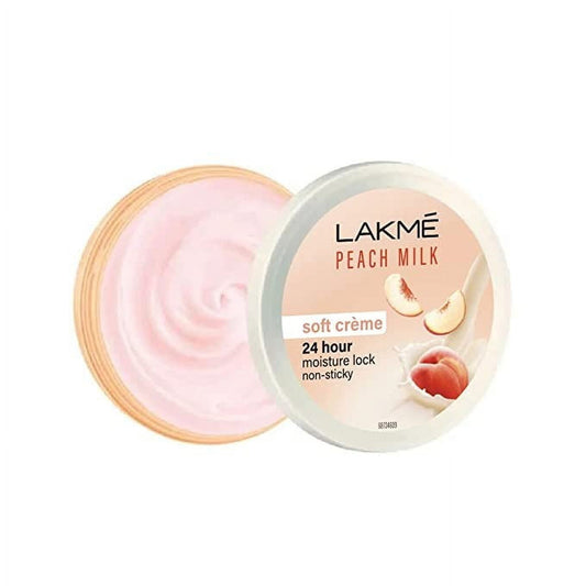 Lakme Peach Milk Soft CrÃ¨me Moisturizer for Face 100 g, Daily Lightweight Whipped Cream w