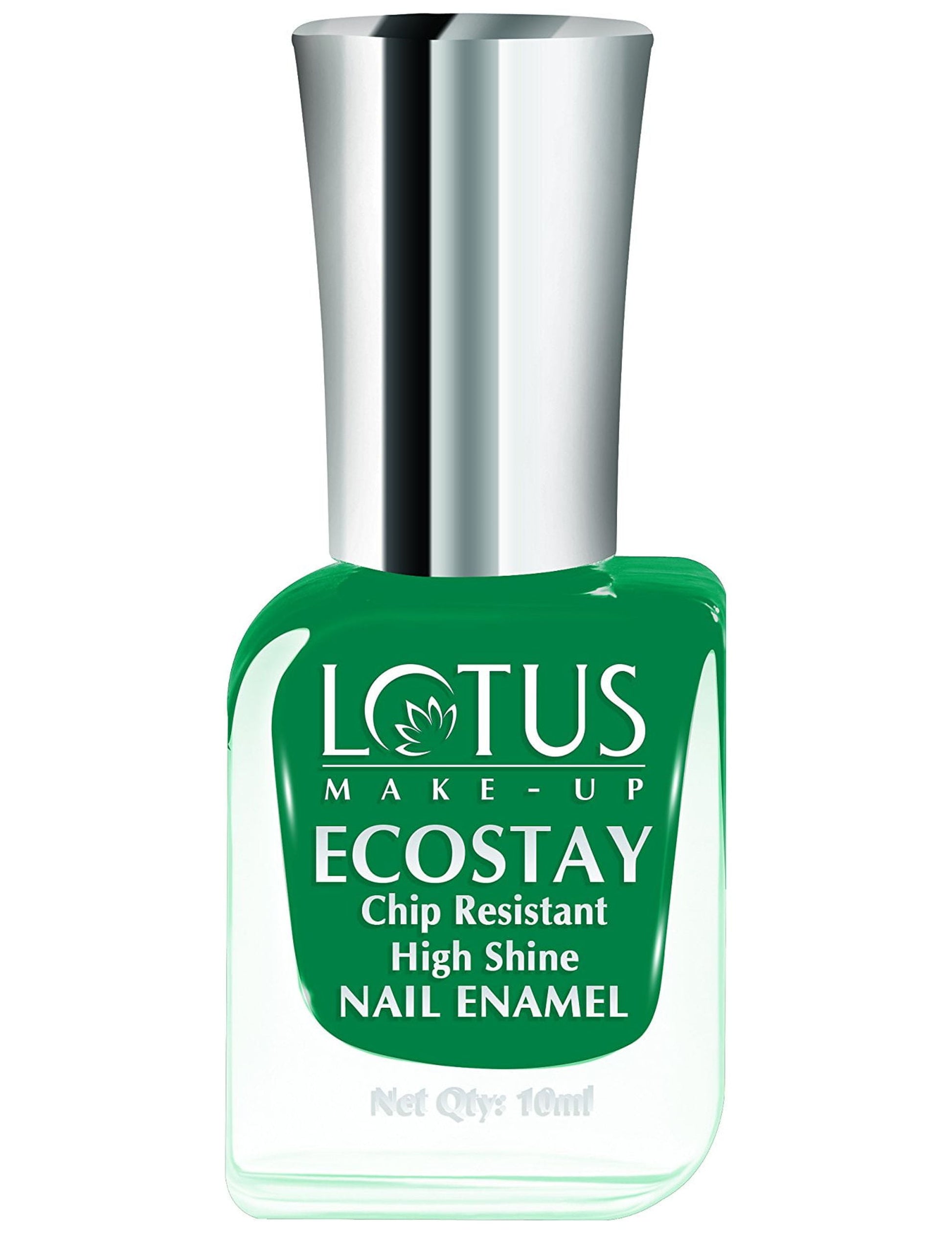 Lotus Herbals Ecostay Fantasy Nail Enamel, Jade Green, 10g