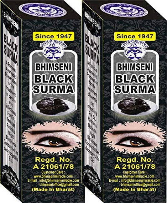 Bhimseni Black Surma 1.5g. (Pack of 2)