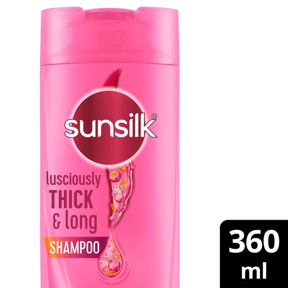 Sunsilk Lusciously Thick & Long Shampoo With Keratin Yoghurt Protein & Macadamia Oil(360ml