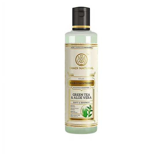 KHADI NATURAL GREEN TEA ALOEVERA HAIR CONDITIONER SLS PARABEN FREE