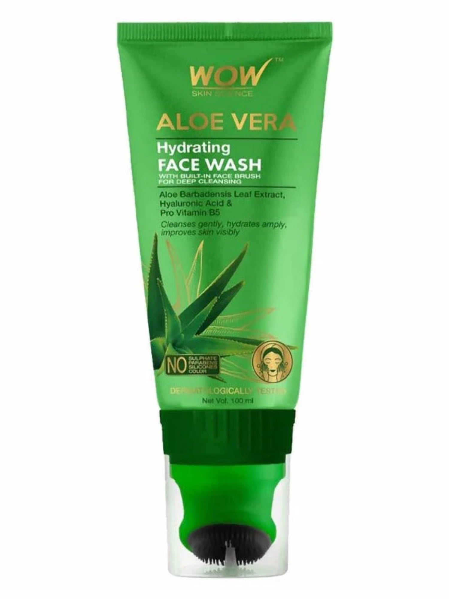Wow Skin Science Aloe Vera Hydrating FaceWash Gel - 100 ml