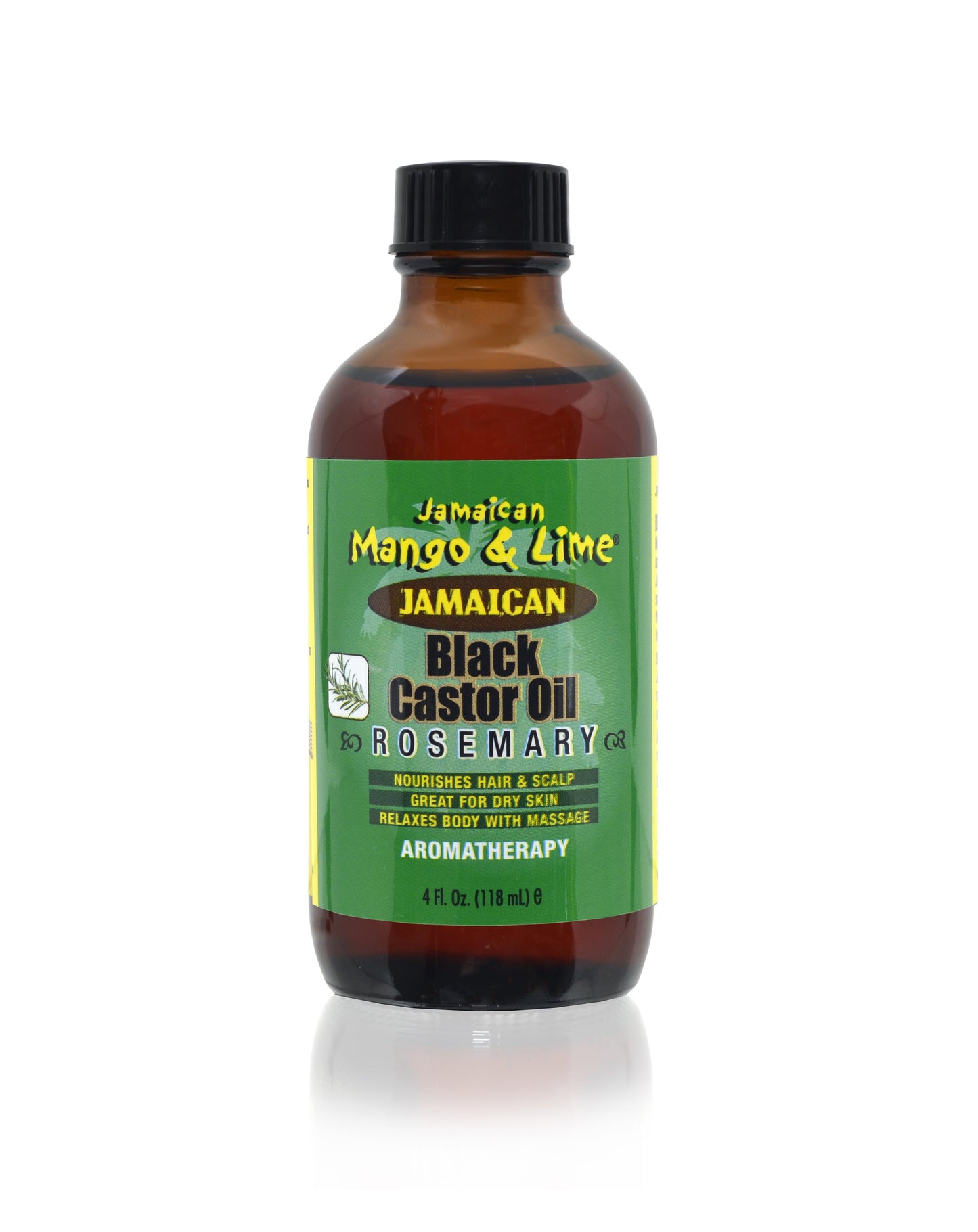 Jamaican Mango & Lime Black Castor Oil with Rosemary, 4 oz
