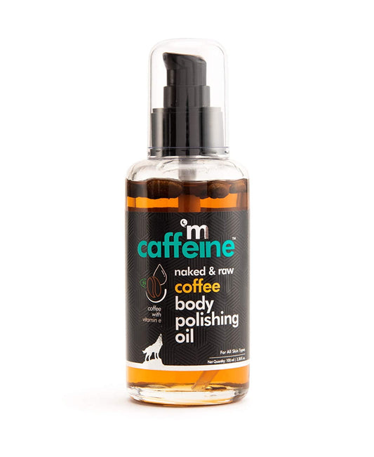 mCaffeine Coffee BodyOil with Vitamin E & Rosehip | Relaxing Body Massage Oil for Women &