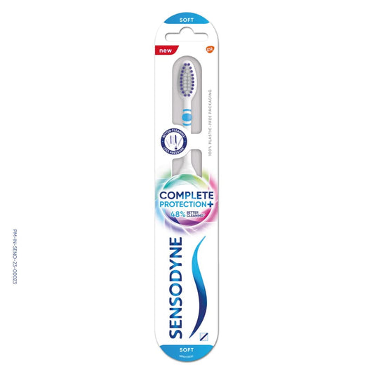 Sensodyne Toothbrush: Complete Protection+ toothbrush with flexible neck for 48% better cl