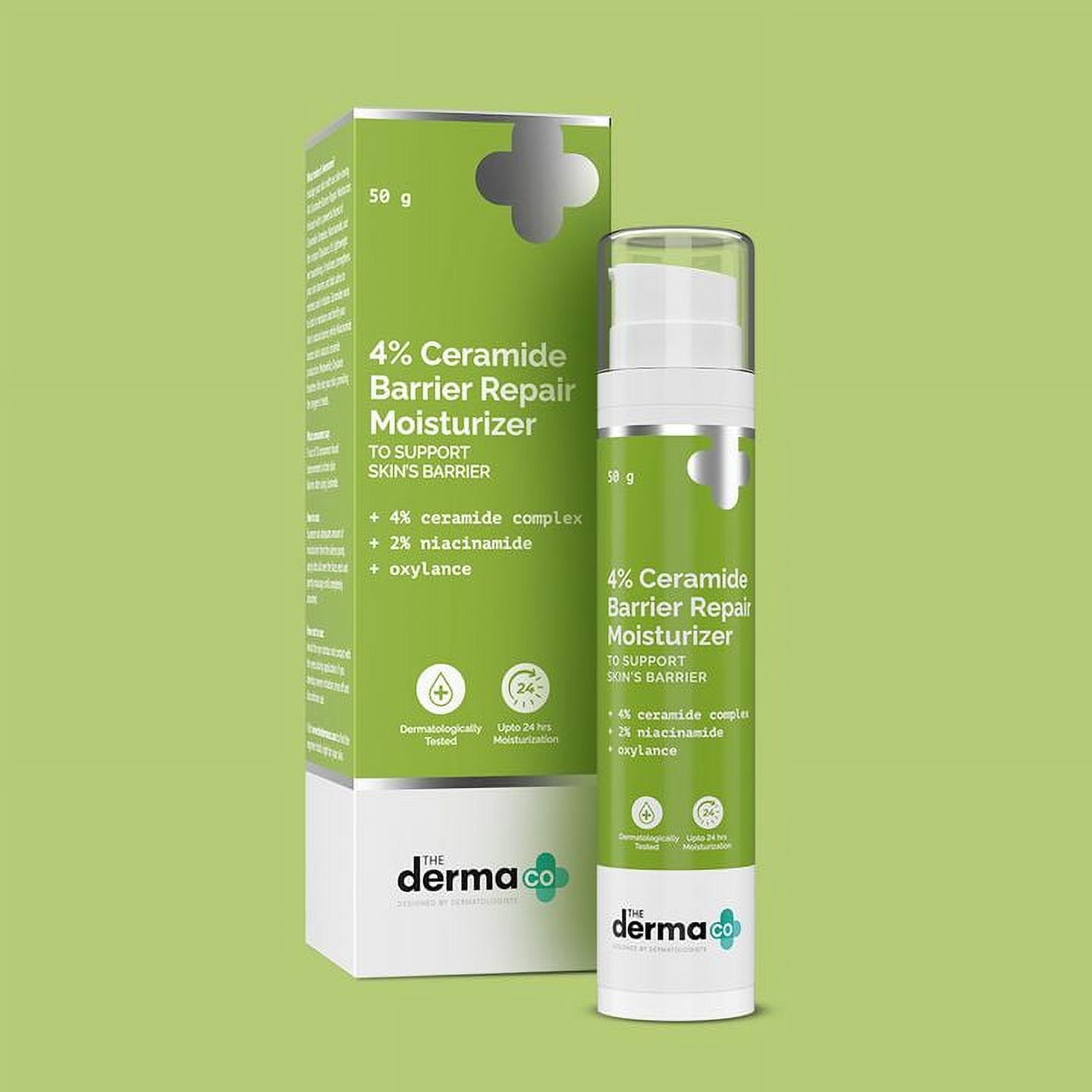 The Derma co 4% Ceramide Barrier Repair Moisturizer with Ceramide, Niacinamide, and Oxylan