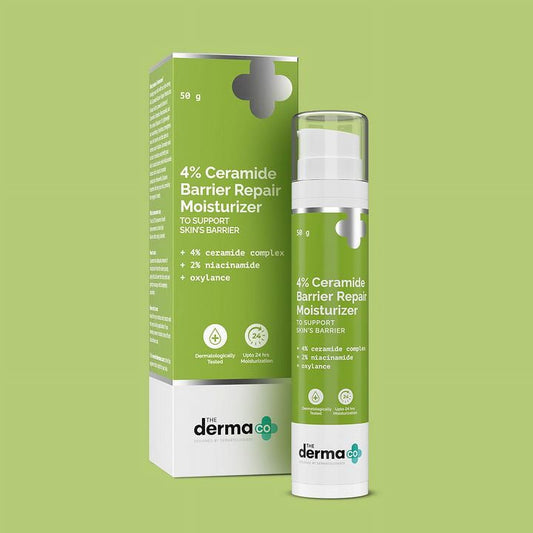 The Derma co 4% Ceramide Barrier Repair Moisturizer with Ceramide, Niacinamide, and Oxylan