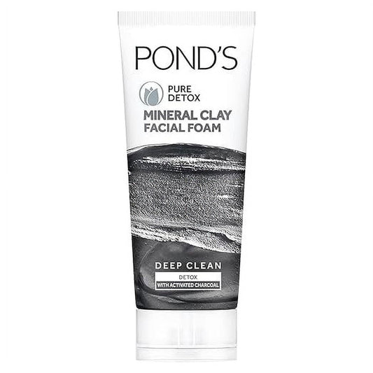 POND'S Pure Detox Mineral Clay Activated Charcoal, 4X Oil Absorbing, Detoxifying, For Oil