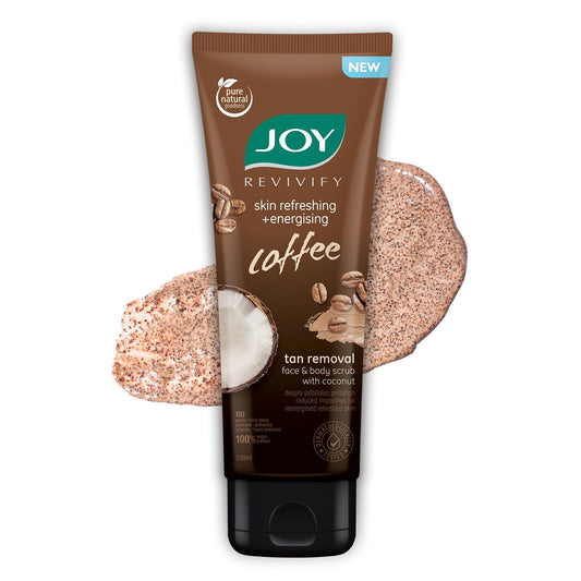 Joy Exfoliating Coffee Face Scrub For Men & Women (200Gm) | Anti Pollution Scrub For Face