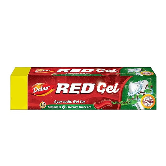 Dabur Red Gel Ayurvedic Toothpaste - Controls bad breath, plaque, gingivitis, toothache, 1
