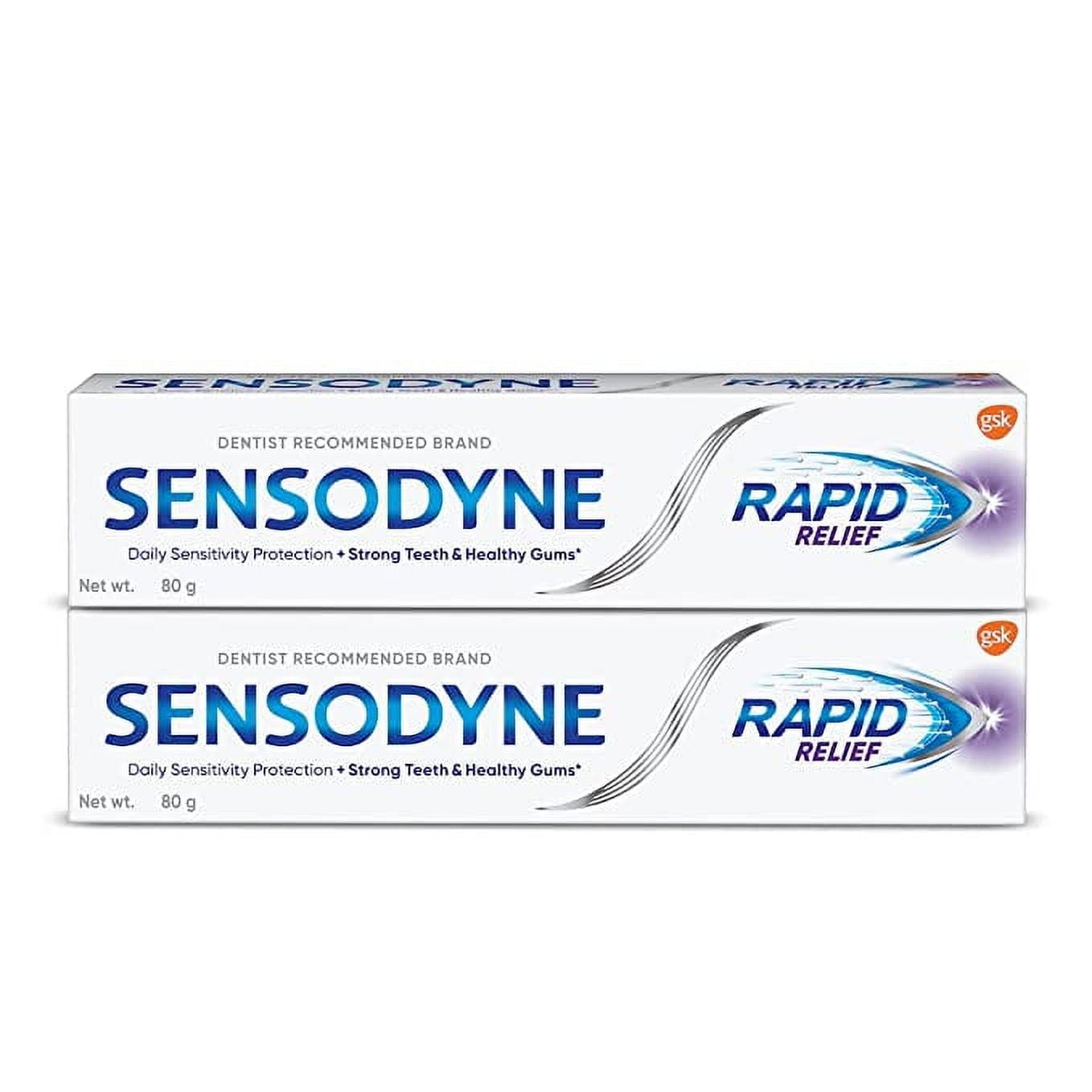 Sensodyne Toothpaste Rapid Relief Combo pack, Sensitive tooth paste to help beat sensitivi