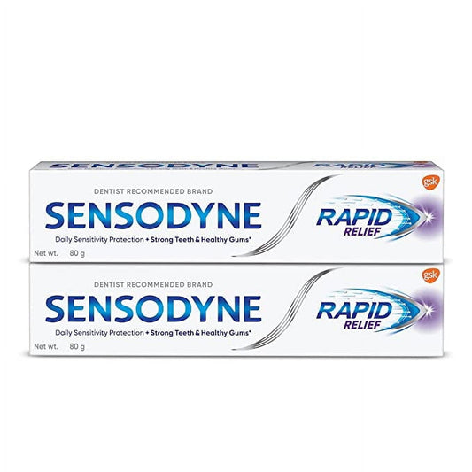 Sensodyne Toothpaste Rapid Relief Combo pack, Sensitive tooth paste to help beat sensitivi