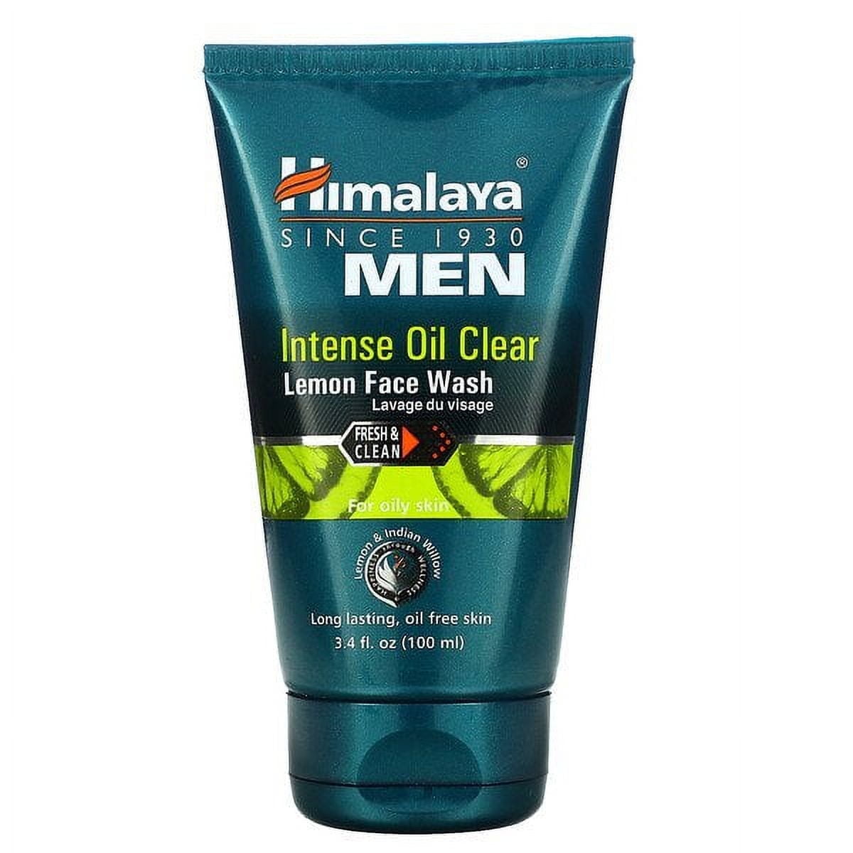 Himalaya, Men, Intense Oil Clear, Lemon FaceWash, 3.4 fl oz
