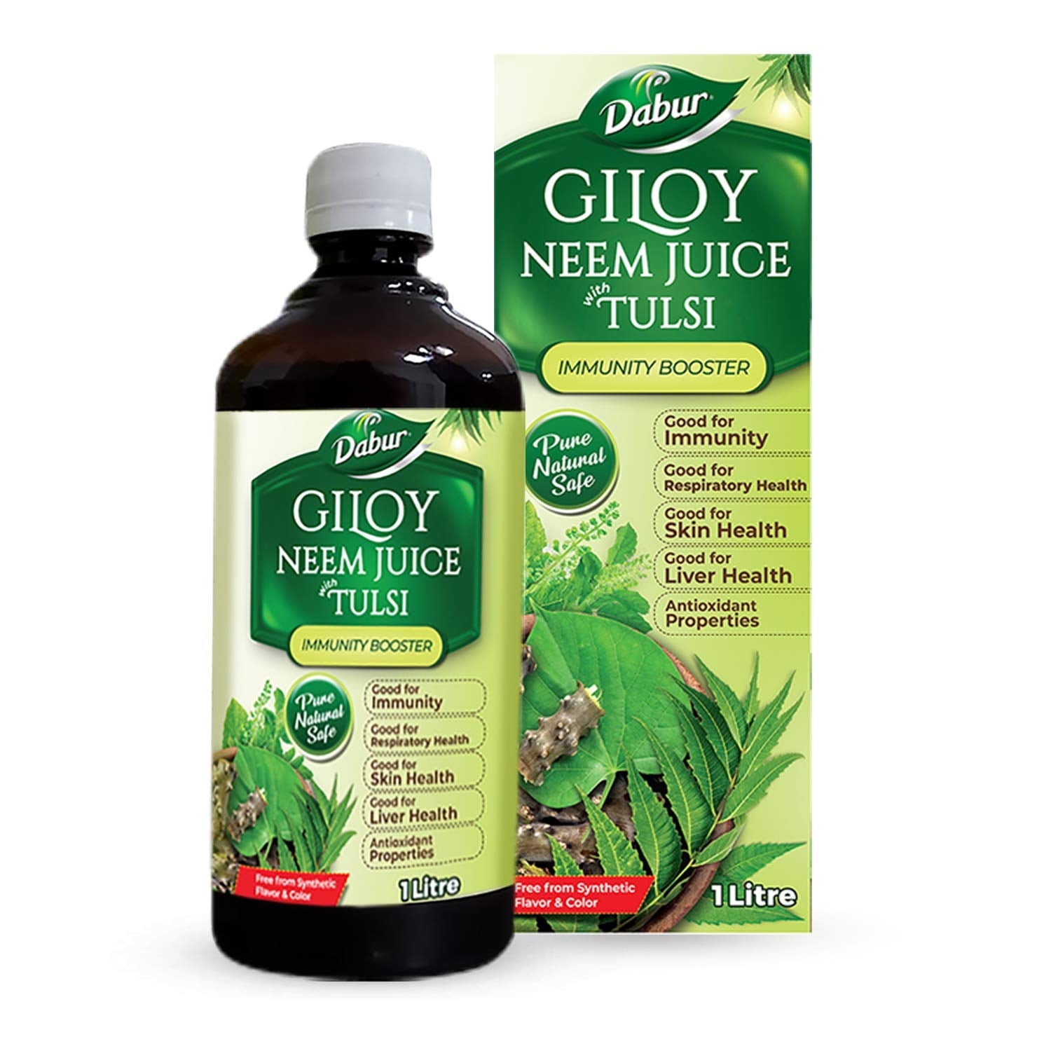 Dabur Giloy Neem Tulsi Juice: Benefit of 3-in-1 Immunity Boosters with the power, 1L