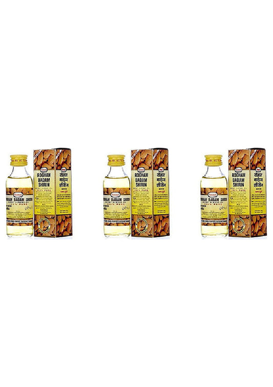 Pack Of 3 - Patanjali Rogan Badam Sweet Almond Oil - 150 Ml (5.07 Oz)