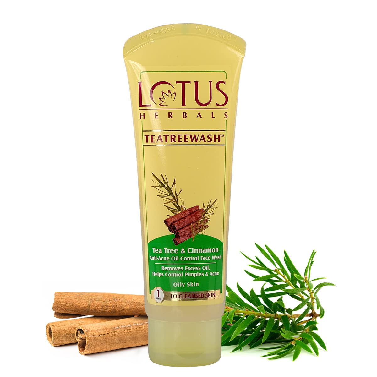 Lotus Herbals Teatreewash FaceWash | with Tea Tree Oil & Cinnamon | Anti Acne | Oil Contro