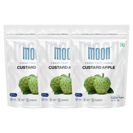 Moon Custard Apple Fruit Cubes 16 Gram (Pack Of 3) | Moon Apple Cubes Pack Of 3
