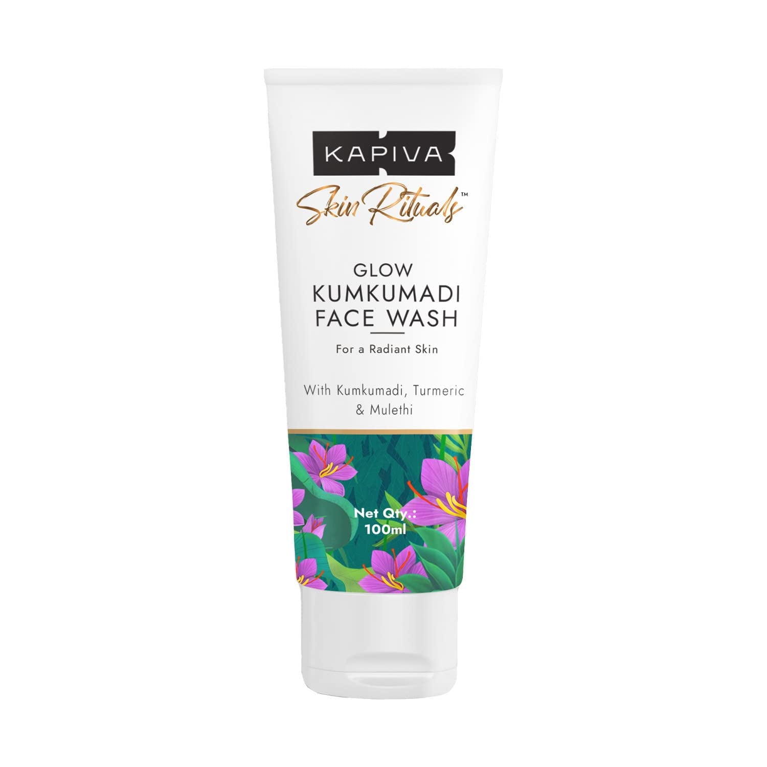 Kapiva Kumkumadi Glow FaceWash | Reduces Pigmentation & Dark Spots| For All Skin Types | 0