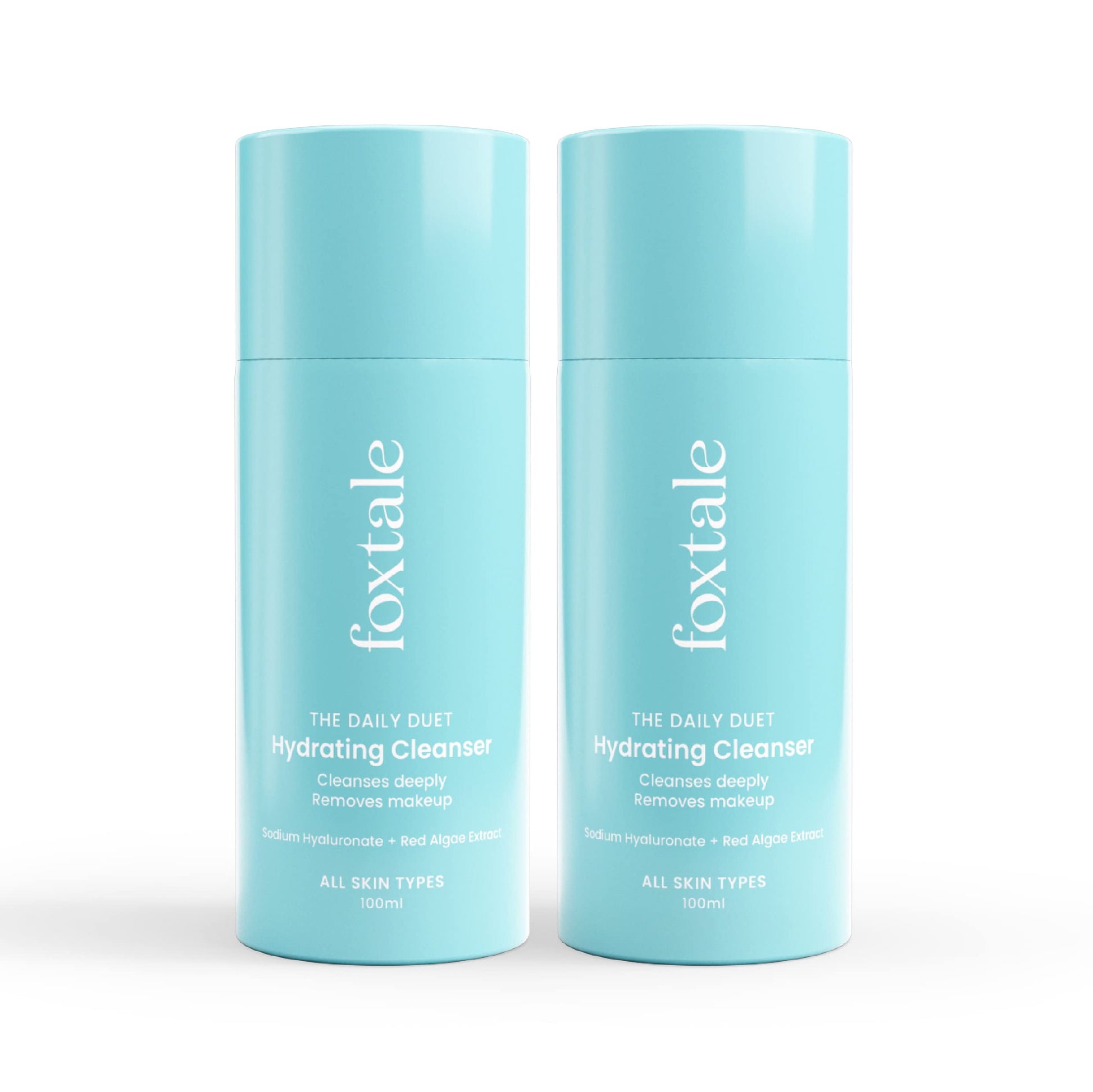 Foxtale Hydrating FaceWash And Makeup Remover, With Hyaluronic Acid, Cleanser For Dry, Nor