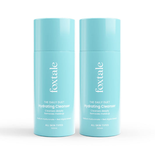 Foxtale Hydrating FaceWash And Makeup Remover, With Hyaluronic Acid, Cleanser For Dry, Nor