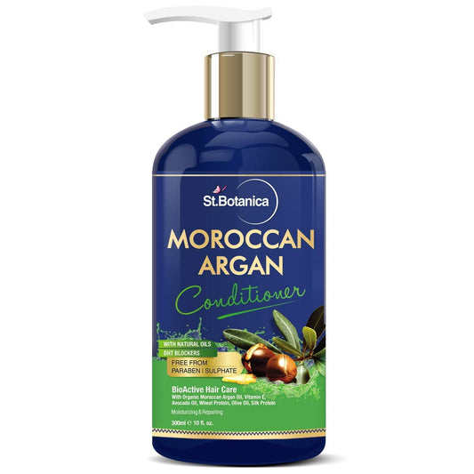StBotanica Moroccan Argan Hair Conditioner - With Organic Argan Oil & Vitamin E (No Sulpha