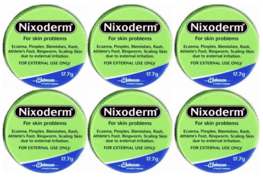 Nixoderm Cream For Eczema, Blemishes, Pimples, Rashes, Athletes Foot (Pack of 6)