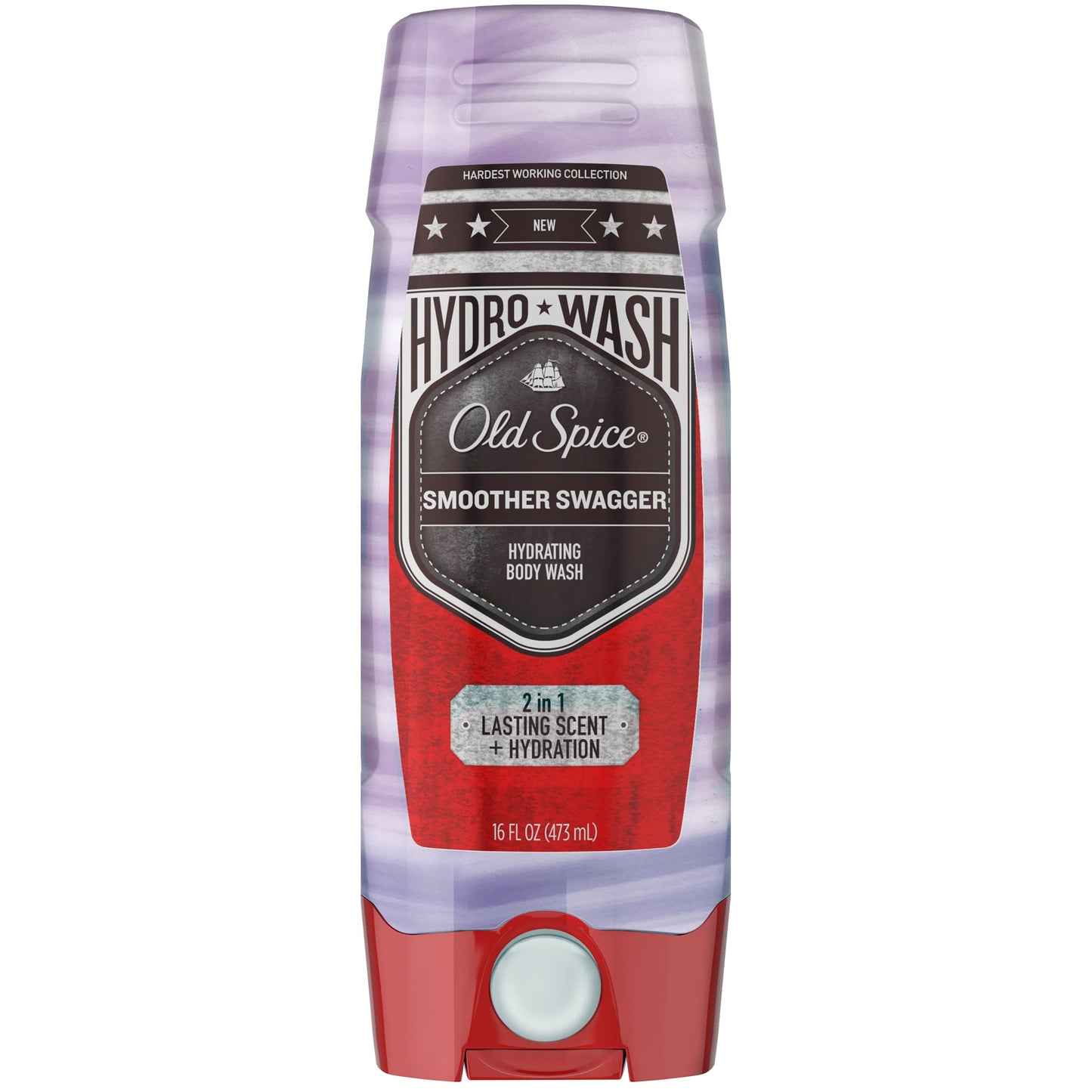 Old Spice Hardest Working Smoother Swagger Hydro Wash for Men 16 Oz.