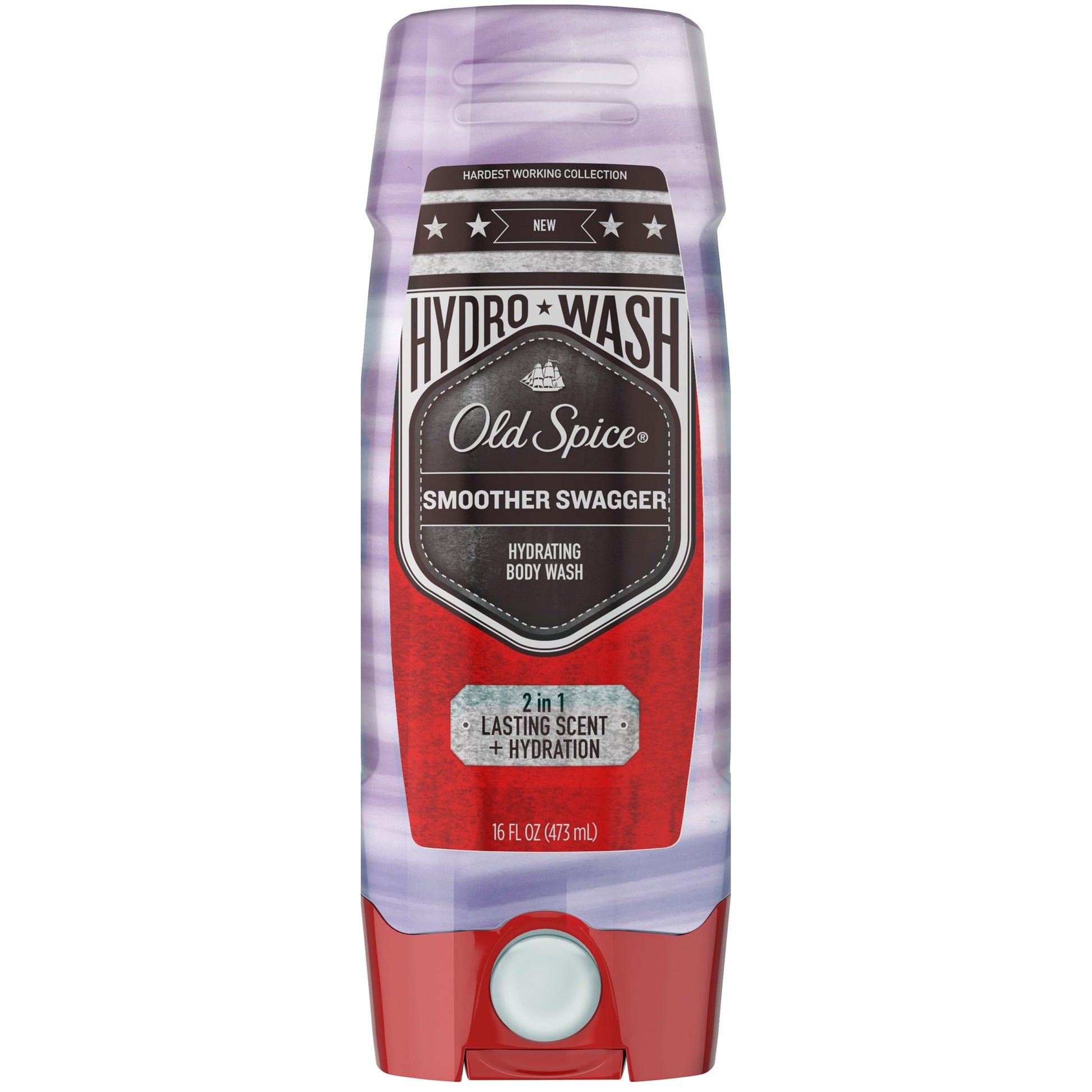 Old Spice Hardest Working Smoother Swagger Hydro Wash for Men 16 Oz.