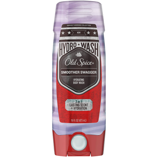 Old Spice Hardest Working Smoother Swagger Hydro Wash for Men 16 Oz.