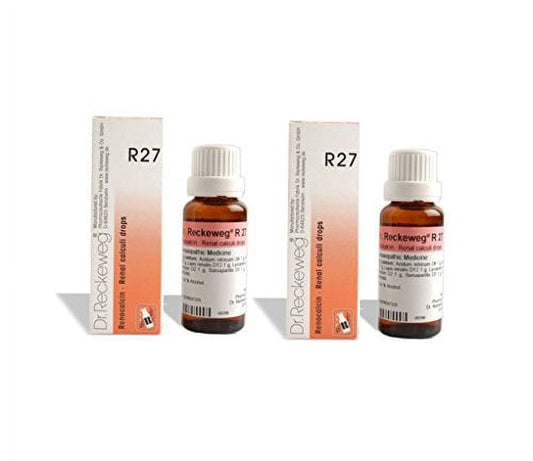 2 LOT X Dr. Reckeweg - Homeopathic Medicine - R27 - Kidney Stone Drops