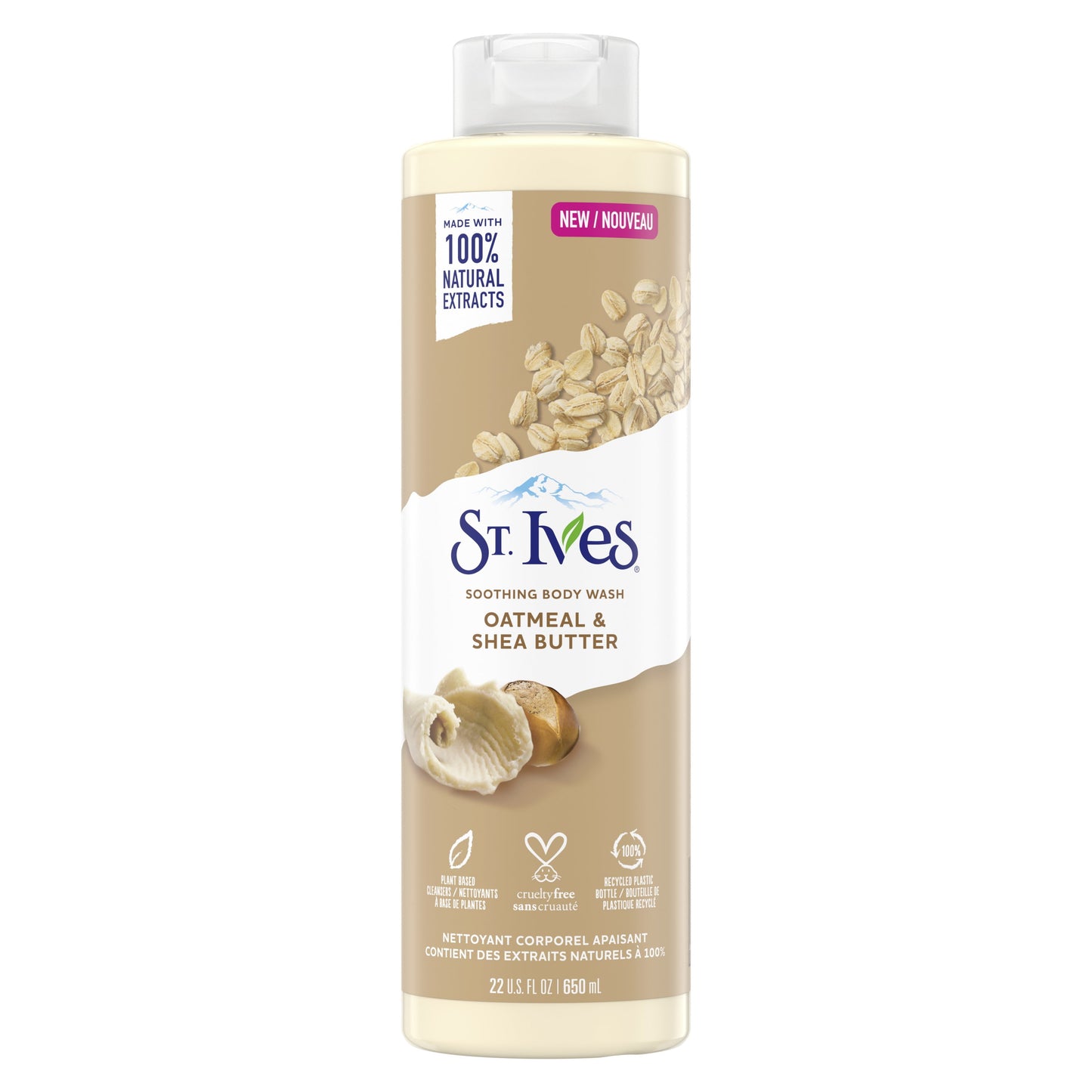 St. Ives Oatmeal and Shea Butter Dry Skin Soothing Liquid BodyWash 22 oz
