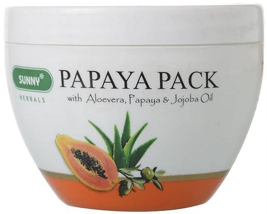 Bakson Sunny Papaya Pack Cream with Aloevera, Papaya & Jojoba Oil, 150 g