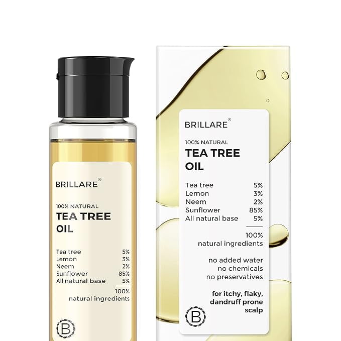 Brillare Tea Tree HairOil, with the Goodness of Natural HairOil, 100ml