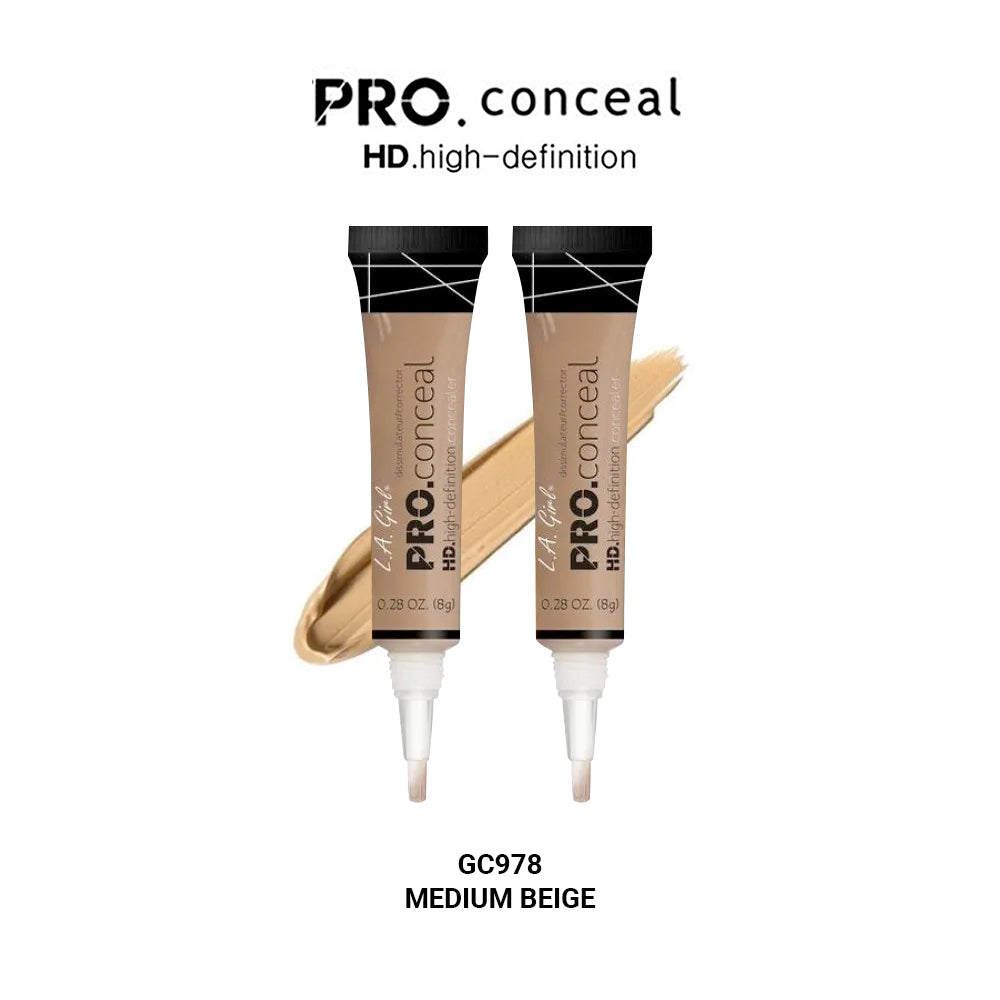 LA Girl Pro Conceal HD Concealer ( Pack Of 2 ) Medium Beige GC978