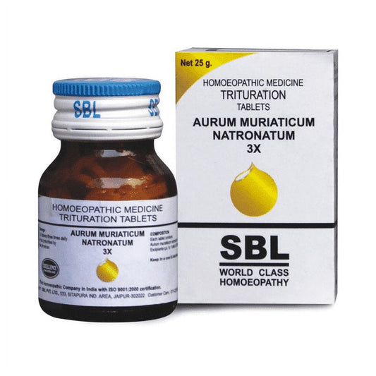 SBL Aurum Muriaticum Natronatum Trituration Tablet 3X