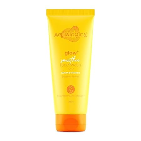 Aqualogica Glow+ Smoothie FaceWash with Vitamin C, Hyaluronicâ€¦100ML