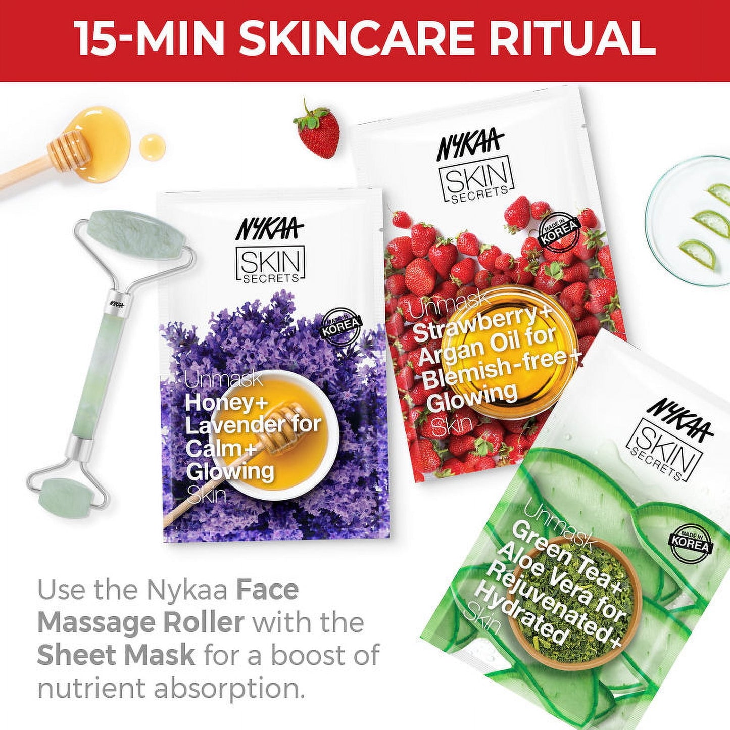 Nykaa Skin Secrets Exotic Indulgence Rose + Goat Milk Sheet Mask For Nourished & Radiant S