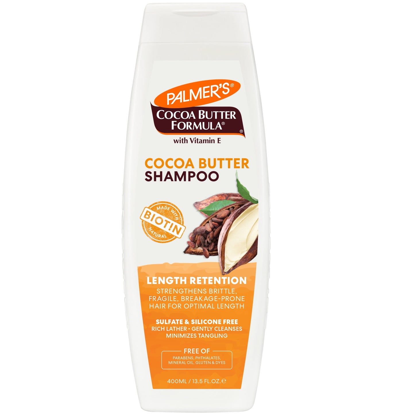 Palmer's Cocoa Butter Formula + Biotin Length Retention Shampoo for All Curl Patterns, 13.