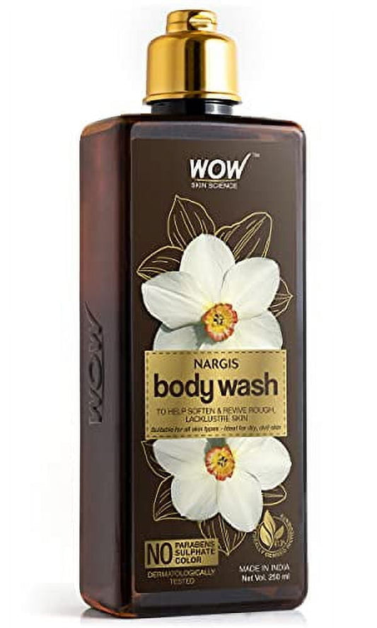WOW Skin Science Nargis BodyWash - Soften & Revive Skin - for All Skin Types - No Parabens